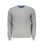 Crew Neck Trui Grijs Met Lange Mouwen