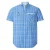Babista regular geruit casual overhemd blauw