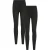 Mountain Warehouse Dames/Dames Fleece Gevoerde Thermische Legging (Set van 2) (Zwart)