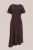 WE Studio – DAMES THE ASYMMETRICAL DRESS – Regular fit – Donkerbruin – TENCEL™