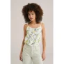 WE Fashion mouwloze top ecru