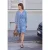 Street One Studio Dames Knielange jurk met bloemenprint in Blauw