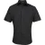 Premier Heren Supreme Heavy Poplin Short Sleeve Work Shirt (Zwart)