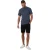 Threadbare Heren T-shirt met wafelpatroon, normale pasvorm (Denim Blauw)