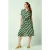 Olive Cliff midi jurk in mazarine blauw