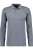 RAGMAN Softknit Poloshirt lange mouw zilvergrijs, Effen
