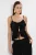 TRENDYOLMİLLA Dames Zwart Effen Mouwloos Getailleerd Blouses