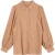 EsQualo Blouse Lantern Crepe Puff Shldr Camel