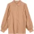 EsQualo Blouse Lantern Crepe Puff Shldr Camel
