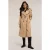 Motivi Double-breasted Trench Coat With Trimmings Beige