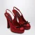 Rode Satijnen Pumps