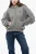 Katoenen hoodie met contrastborduursel in grijs