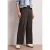 High Waist linnen broek met Wide Legs