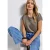 Basic shirt met tekst