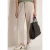 Cecil Dames Broek met High Waist en Wide Leg pijpen in een Loose Fit pasvorm in Beige