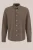WE Fashion – Heren regular fit gebreid overhemd met structuur – Regular fit – Taupe – Katoen –