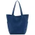 Mango suede shopper blauw
