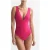 Reiss Luna-plunge One-piece Pink