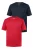 Men Plus Shirt  navy / rood