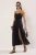 TRENDYOLMİLLA Dames Zwart Effen Maxi Mouwloos Strandkleding Skater Strandjurken