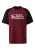 QS Shirt  bordeaux / zwart / wit