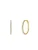 Lucardi Oorbellen ‘Funkelndes’  goud / zilver
