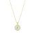 Luxenter collier in wit parelmoer afgewerkt in 18K geel goud – Alfabet