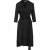 Zwarte Empire Line-jurk met riem