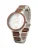 La Moda Me Analoog horloge ‘Vita, elegant, walnut and alloy, feminin’  roestbruin