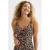 BEACHWAVE voorgevormde tankini bikinitop beige/zwart