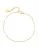 Hey Happiness Voetsieraden ‘Flat Links’  goud