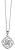Orphelia Dames 925 Sterling Zilveren Ketting met Hanger – Zilver ZH-4800