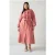 LK Bennett Sophie Check Shirt Dress Orange