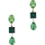OTAZU Green Crystal Earrings