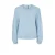 PIECES vest lichtblauw gebreid