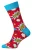Vaderdag Sokken | Happy Socks | Grappige Rode Blauwe Sokken met Verstevigde Hak en Tee | Vaderdag Cadeau – Rood