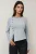 Getextureerde Langemouwen Knopsluiting Slim Fit Top