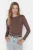 TRENDYOLMİLLA Dames Bruin Effen Lang Getailleerd Blouses