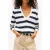 Tommy Hilfiger Essential V-neck Sweater Black/multi Stripe