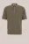 WE Fashion – Heren regular fit polo met structuur – Regular fit – Olijfgroen – Katoen –