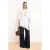 Trendyol Modest Dames Wit Effen Driekwart mouw Regular fit Modest T-shirt