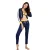 Dames sweatshirt met capuchon Banana Moon Kendo Jumping