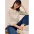 Cecil Dames Corduroy overhemd in effen kleur in Beige