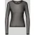 Vero Moda Slim Fit shirt met lange mouwen met ronde hals model ‘LOVA’