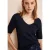 Street One Dames T-shirt met V-hals in Blauw
