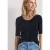 Street One Dames T-shirt met V-hals in Blauw