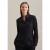 seidensticker Overhemdblouse Zwarte roos Lange mouwen kraag uni