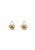 faina Oorbellen  goud / groen