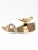 Bayton Sandalen met riem ‘Venus’  goud / zwart