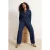 Trendyol Curve Dames Donkerblauw Effen Lang Getailleerd Grote maten Overhemden